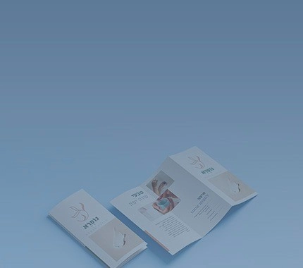 פלייר עם שני קיפולים 