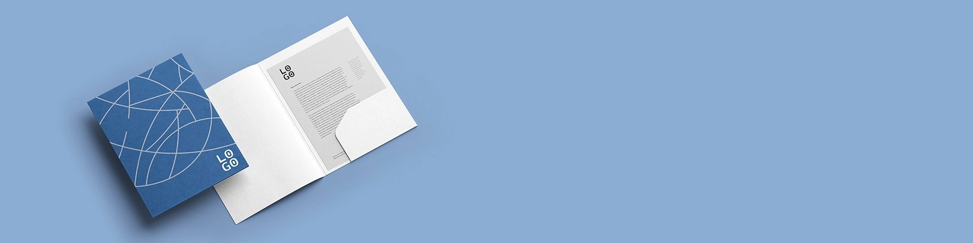 פולדר מעוצב עם כיס לבן