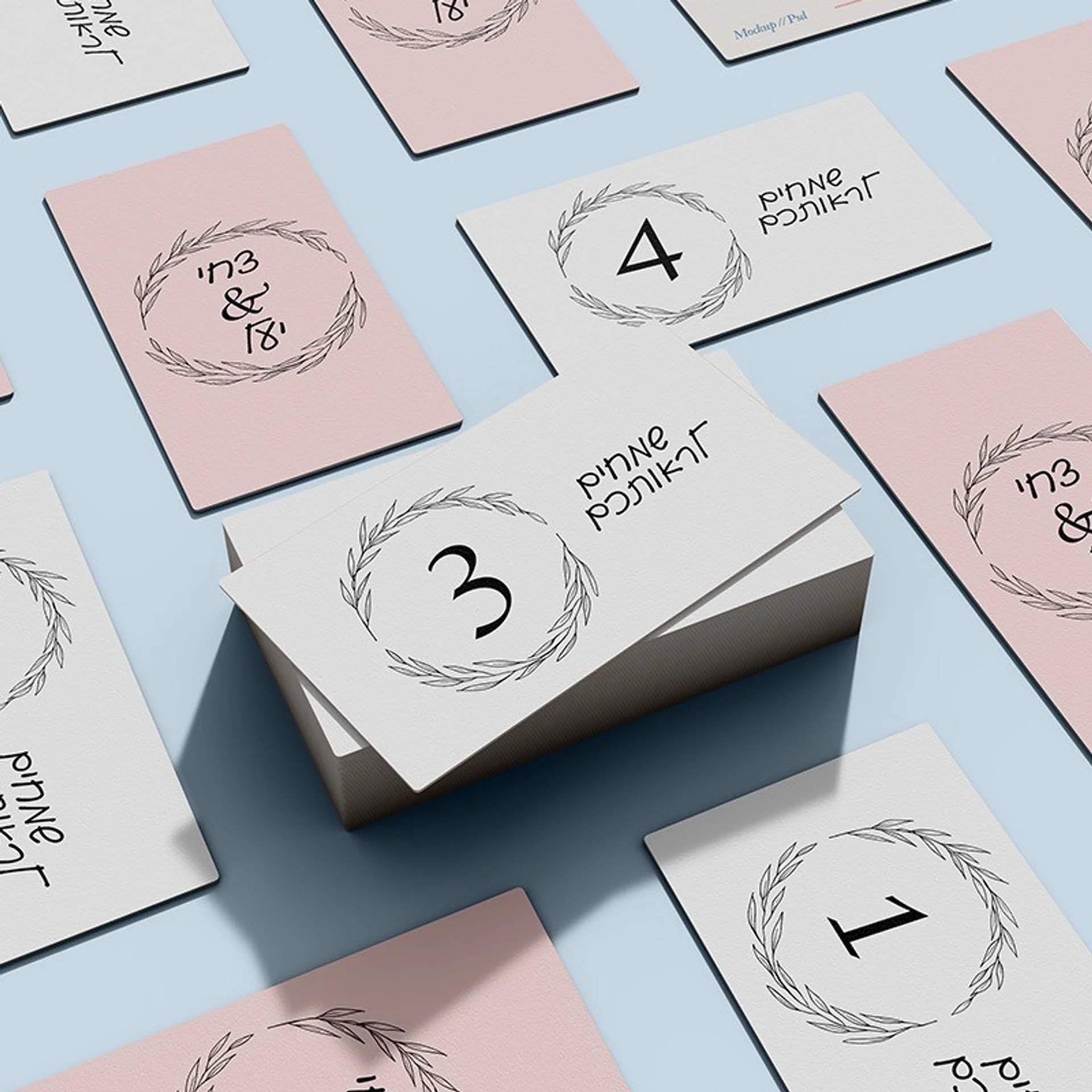 כרטיסי הושבה לשולחן